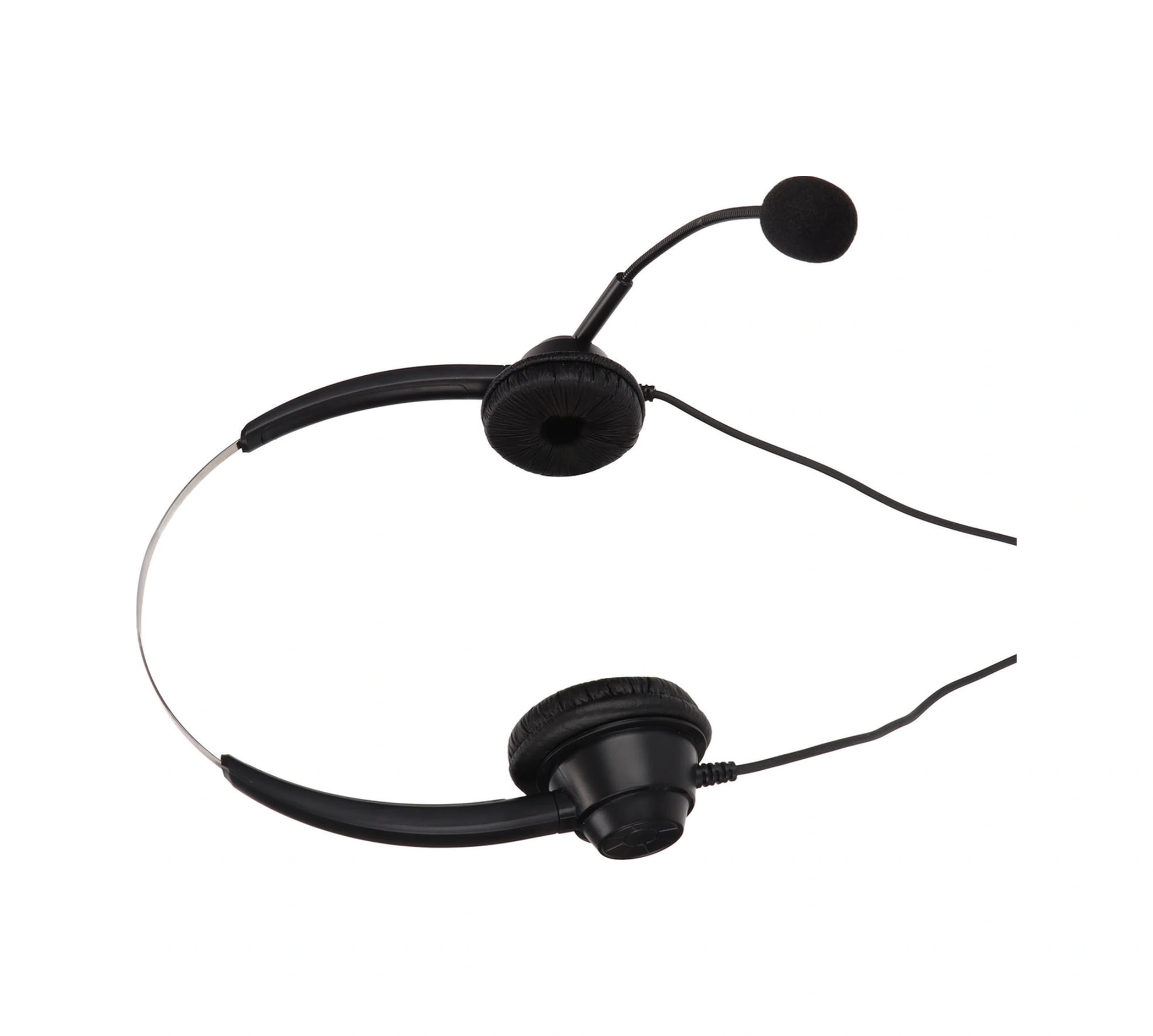 Vkemall H360d-pc İkili Kulaklı Müşteri Hizmeti Kulaklığı, Gürültü Engelleme Mikrofonlu, 3 Bölümlü Çift 3.5mm Soketli, Siyah, Ofis/çağrı Merkezi İçin