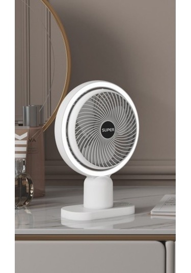 Enjoy Homee Masaüstü Küçük Fan Mini Taşınabilir Şarj Edilebilir Usb Ev Masaüstü Fanı 3x3dw3 Beyaz