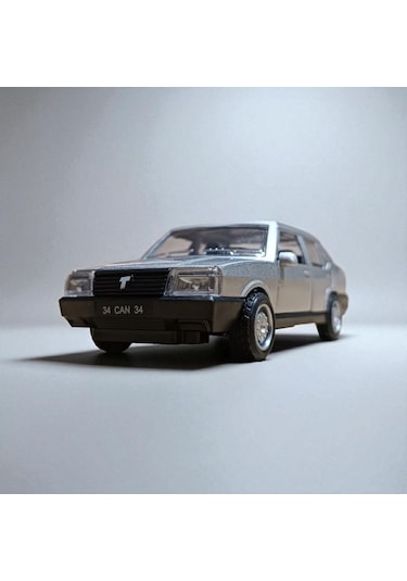 Nostaljik Metal Çek Bırak Gri Tofaş Şahin Araba Kapılar Açılır Diğer