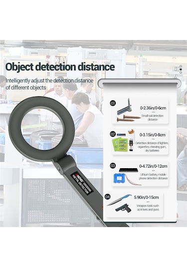 Aneng Dm3004A Taşınabilir Katlanır Kafalı Metal Dedektörü Cihazı