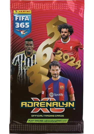 Panini Adrenalyn Fifa 365 - 2024 Official Trading Card Futbolcu Kartları Etiketi 16 Paket