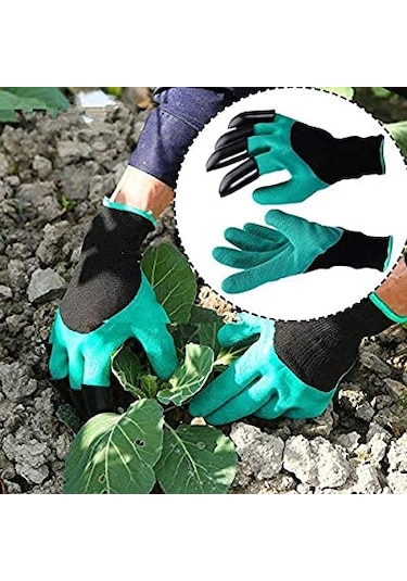 Toprak Kazma Ekme Çapalama İçin Korumalı Bahçe Eldiveni