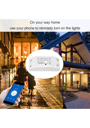 5 Adet Wifi Ve Bt Akıllı Anahtar 10a 2200 W Çift Modlu Beyaz