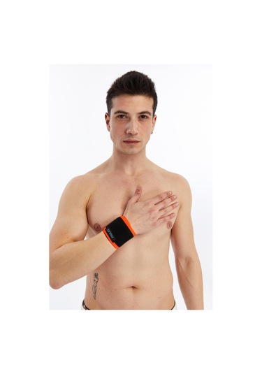Prolife Ortopedi Basit El Bilekliği Siyah-turuncu