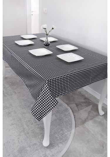 Sufre Sıvı Geçirmez Masa Örtüsü Sofra Bezi Sofra Örtüsü Piknik Örtüsü Siyah