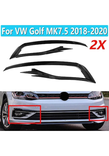 Volkswagen Golf 7.5 Sis Farı Çerçevesi Gti Piano Black 2018 Sonra