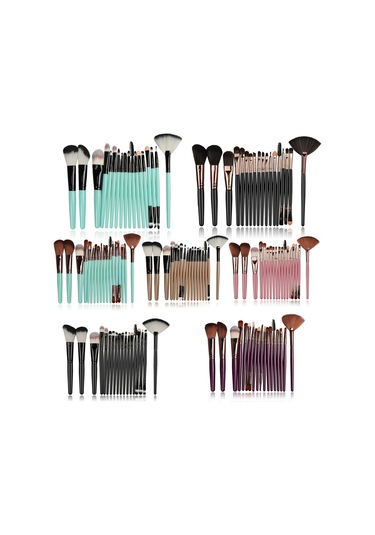 Dianziye 18 Parça Makyaj Fırça Seti - Yumuşak Sentetik Tüylü, Profesyonel Ve Kişisel Kullanım, Seyahat Ve Günlük Uyumlu, 7 Farklı Model 1 -7 1.4 M