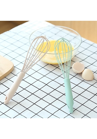 Yasammerkezi Mavi Stil Kaymaz Kolay Temizlenebilir Yumurta Çırpıcı Mutfak Silikon Çırpma Süt Köpürtücü Ahşap