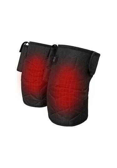 Diz Elektrikli Isıtma Pedi 3 Sıcaklık Kontrol Diz Desteği Kış Diz Isıtıcısı Siyah Siyah