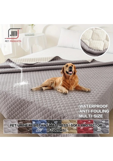 Honeybeeshop Yüksek Kaliteli Ve Kaymaz Evcil Hayvan Battaniyesi Light Grey 100x127cm 39x50in Koltuk Koruyucu