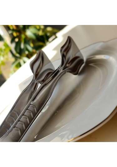 Hometarz İnox Metal Pasta Maşası Paslanmaz Çelik 21 CM