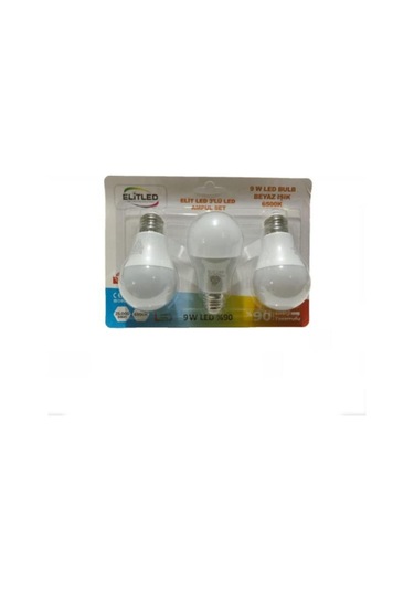 Elit Led 3'lü Ampul Set 9w Ampul