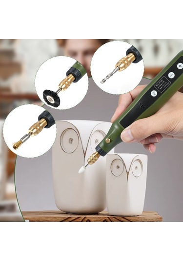 Suofeng 5 Hız Ayarlı Mini Döner Alet Seti - 34 Aksesuarlı Çok Amaçlı El Aleti, Gravür, Zımpara, Parlatma, Oyma İçin