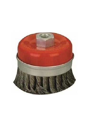 Leo Burgulu Çanak Tel Fırça . Çelik Kuşaklı 100 Mm