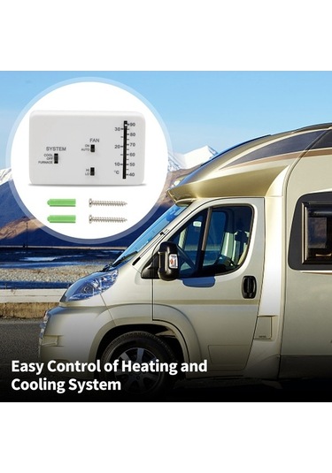 Pazly Dometic Karavan Termostatı - Beyaz, 3106995.032 Uyumlu, Abs, Rv Termostatu