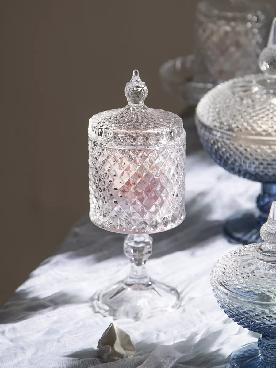 Lefard Dıamant 300 Ml Cam Kavanoz Ayaklı Kapaklı 178969475