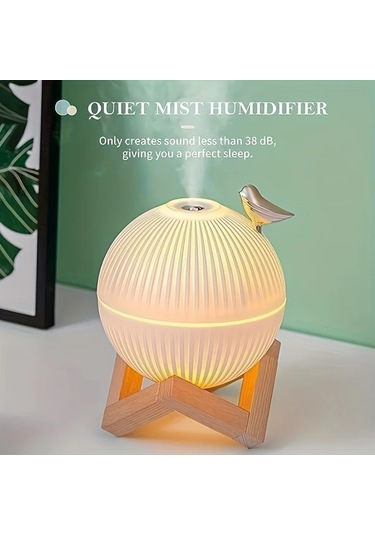 Techbloom Beyaz Usb Aromaterapi Nemlendirici Gece Işığı Esansiyel Yağ Uyumlu Sis Modu 10 14oz H Aile Ofis