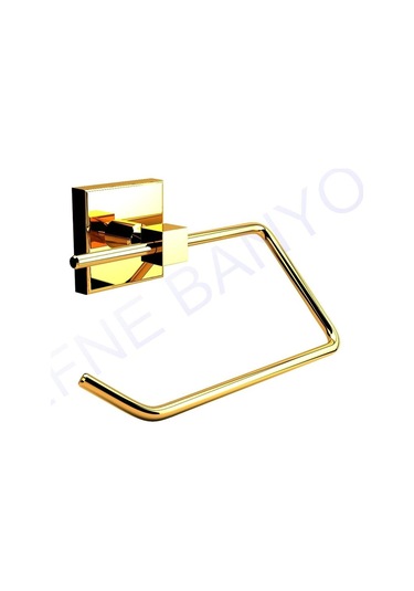 Defne Pirinç Tuvalet Kağıtlık Altın