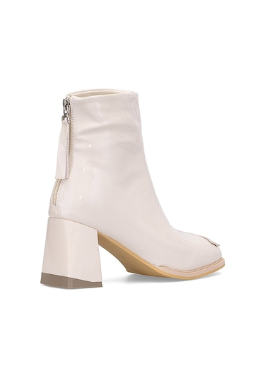 Guja 25k415-1 Kadın Hakiki Deri Topuklu Bot Bej Bej