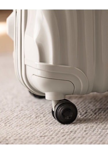 Madame Coco Huitre Valiz/bavul - Bej - Büyük Boy 8684427033920 Ekru