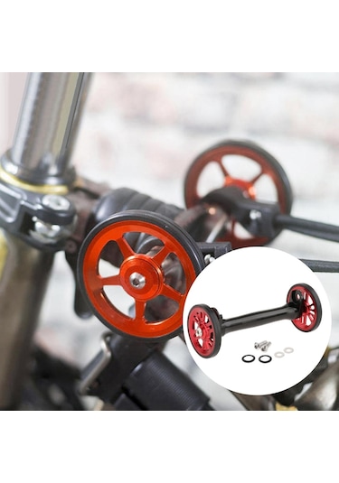 Suntek Bisiklet Siyah Kırmızı Için Katlanır Bisiklet Kolay Siyah - Kırmızı