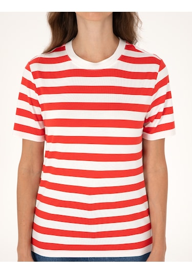 Pierre Cardin Kadın Beyaz Tişört 50305777-vr013 Beyaz