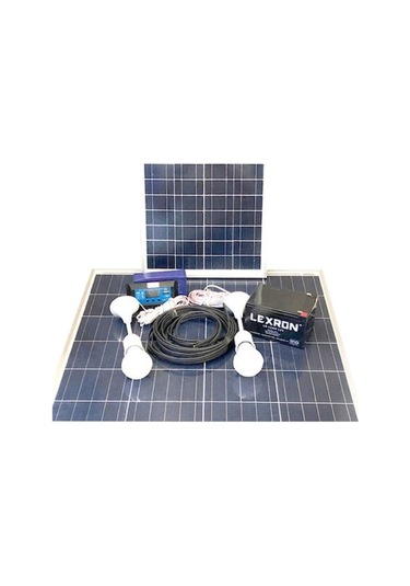 10 Watt Güneş Paneli Aydınlatma Paketi Solar Paket