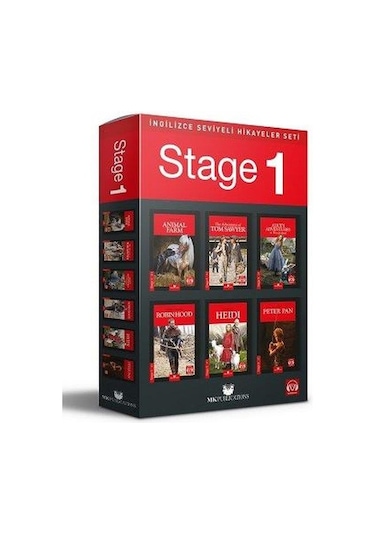 İngilizce Seviyeli Hikayeler Seti - Stage-1- MK Publications