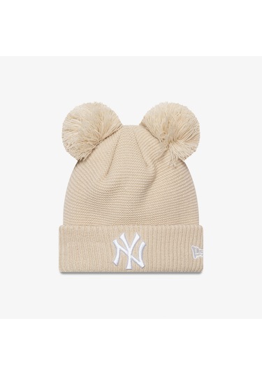 New Era Double Pom Neyyan Stnwhi Unisex Bej Şapka Düz 60565265 Bej