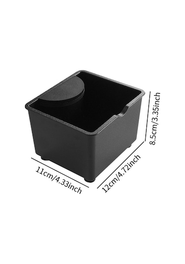Suntek Sayaç Bar Mutfak Için Kahve Öğütülmüş Çöp Kutusu Siyah