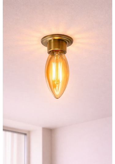 10 Adet Cata Ct 4280 Led Rustik Ampul 4w Amber Işık E14 Duy