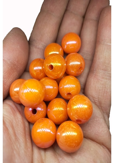 Amber Janjan Boncuk 14 Mm Dar Delik