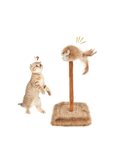 Süslüpati Sesli Oyuncaklı Kedi Tırmalama Tahtası