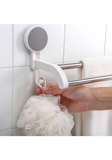 Novahub Pratik 2 Çubuklu Banyo Havlu Askısı - 3kg Taşıma Kapasitesi, Güçlü Diğer