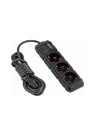 Ufo Ufo 3lü Anahtarlı Grup Priz 5 Metre 16a 250v, Üçlü Topraklı Uzatma Kablosu 5 Metre 5 M