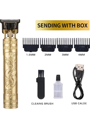 T9 Elektrikli Saç Kesme Makinesi Elektrikli Pusula Elektrikli Pusula Plastik Altın Ejderha Ve Anka Kuşu Hepsi Bir Arada Makine