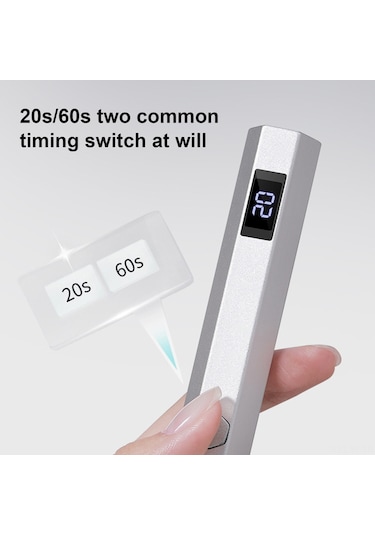 Yifomall Taşınabilir Manyetik Led Işık Terapi Lambası - 230mah Pil, 20/60sn Zamanlayıcı, 3w Güç