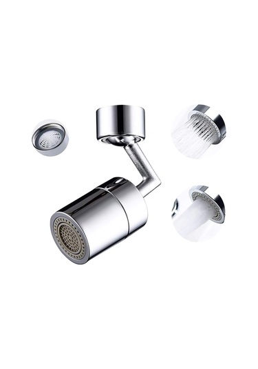 Qianfan Evrensel Sıçrama Filtresi Musluk, 720 Büyük Açılı Gümüş