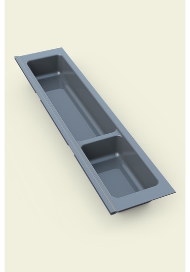 Mutfak Çekmece Içi Düzenleyici, Kaşıklık 54cm X 48cm Yanlar Ve Boydan 4cm Kesilebilir, Antrasit Antrasit