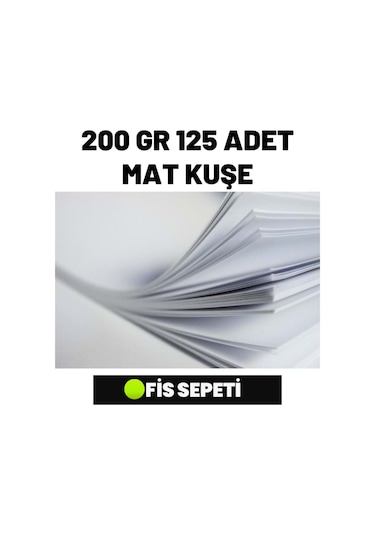 A4 Mat Kuşe 200 Gr 125 Adet