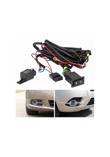 Yaozixa Araçlar İçin Evrensel Bulb Bağlantı Kiti, 12v 40a Röle, Aydınlatmalı Anahtar, 3.26m Kablolu, Kararlı Performanslı