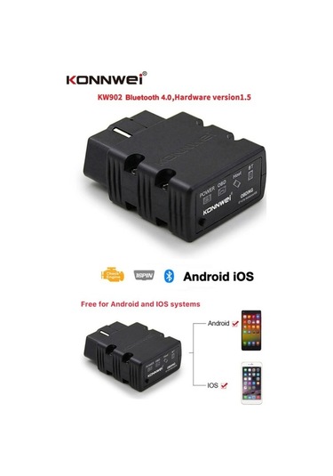 Novahub Obd-ıı Araç Tanılama Tarayıcı Kw902 Mini Bt 4.0 Kablosuz Dedektör - İos/android Uyumlu Araba Test Cihazı