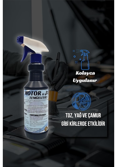 Motor Ve Jant Temizleyici 500 Ml Jant Parlatıcı Motor Temizleme