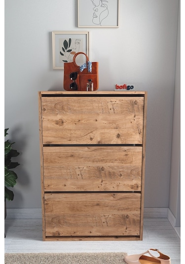 Bofigo Düşer Kapak Ayakkabılık Kayar Raflı Ayakkabılık 3 Bölmeli Ayakkabılık Melek Çam Bofigo Düşer Kapak Ayakkabılık Kayar Raflı Ayakkabılık 3 Bölmeli Ayakkabılık Melek Çam