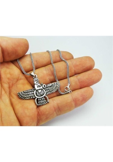 Ahura Mazda Erkek Gümüş Kolye Zincir