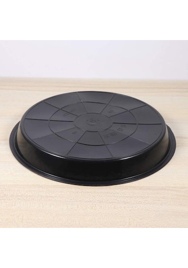 Siyah Aile Ve Bahçe 10 Adet 10 Boyutları Plastik Yuvarlak Şekil Ev Saksı Ekici Tepsi Tabakları 30cm X 30cm X 3.4cm