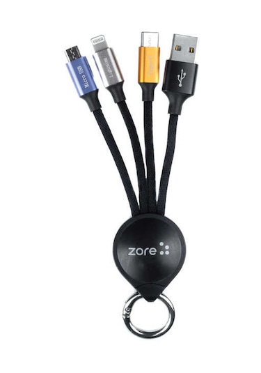 Ardemix Siyah Oks 3 İn 1 Usb Kablo