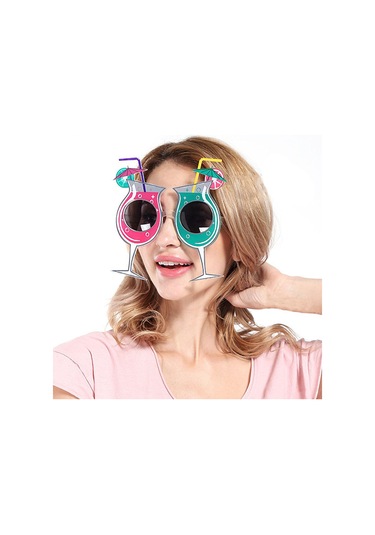 Kokteyl Temalı Hawaii Yaz Partisi Gözlüğü 15x16 Cm