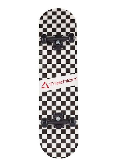 Triathlon T132 Kare Desen Tahta Kaykay Damalı Çok Renkli
