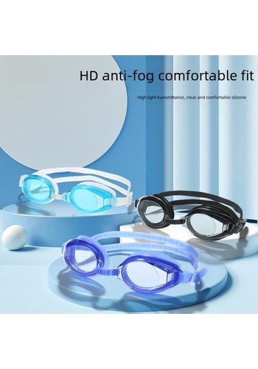 Vernon Yüzme Gözlüğü Buğu Önleyici Yetişkin Erkek Ve Kızlar Hd Düz Silikon Yüzme Gözlüğü Dalış Gözlüğü Yüzme Gözlüğü Pembe Gözlük Pembe Damla Çok Renkli